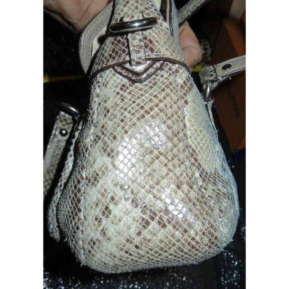 Coach 2013 Campbell Exotic Snakeskin Embossed Leather Flap Satchel Handbag 27895 - Picture 3 of 14